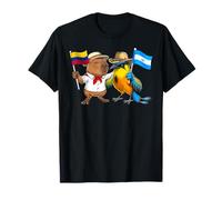 Colombie El Salvador Racines Drapeau Colombien Fier Héritage T-Shirt