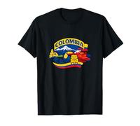 Colombie Flag Landmarks Tucan Native Pride Travel T-Shirt