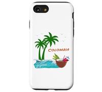Colombie Palmiers Plage Cocktail Souvenir Amérique du Sud Coque pour iPhone SE (2020) / 7/8