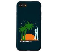 Colombie Surf Amérique du Sud Palmiers Plage Souvenir Coque pour iPhone SE (2020) / 7/8