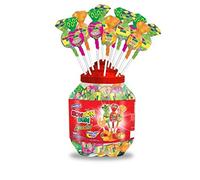 COLOMBINA Bon Bon Bum - Bonbons el Gomme à mâcher au bâton - Saveurs Tropicales - 100 unités