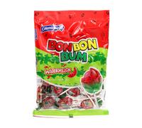 Colombina Bon Bon Bum Sucettes saveur pastèque avec chewing-gum - 408 g