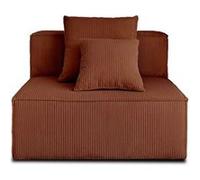 Colombine - module d'assise - en velours côtelé - Terracotta