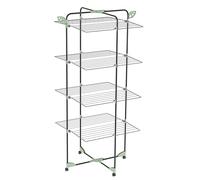 Colombo Alpina 40 Étendoir Vertical Pliable Peu encombrant en Acier Inoxydable avec Roues Anti-Rayures et Porte-cintres 40 m Fabriqué en Italie