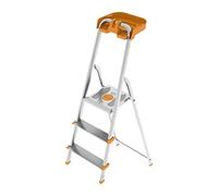 COLOMBO Escalier en Aluminium 3 marches avec bac Porte-Objets