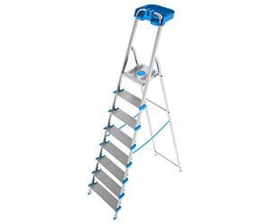 Colombo New Scal, Colombo New Scal Atlantique 8 Step Ladder 8 steps Aluminium, Blue - Chargders (2.51 M, 150 kg, 8.8 kg, 125 mm, 57 cm, 0.179 cm³)