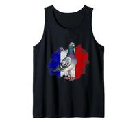 Colombophile - Drapeau de la France - Pigeon voyageur Débardeur