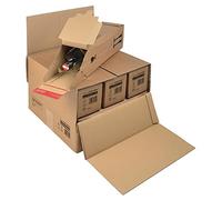 ColomPac Boîtes de Bouteilles de Vin en Carton Brun Entièrement Recyclables 375 x 365 x 250 - Paquet de 15