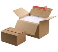 ColomPac carton d'expédition CP141.101 DIN A5+ 22,9x5-11,5x16,4cm brun