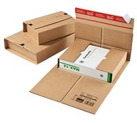 ColomPac cP035.05 colomPac cP035.05 forte d'expédition universels en carton ondulé 350 x 320 x 80 mm avec languette autocollante pK20, aufreissfaden et protection intégrale packhöhe variable jusque 92 mm (marron)
