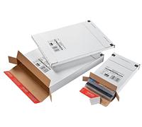 ColomPac Enveloppe d'expédition en carton ondulé CP06555 Ultra résistant Blanc