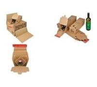 Colompac Caisse d'expédition pour bouteilles CP181.101 carton ondulé marron