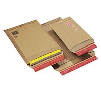 COLOMPAC Lot de 20 pochette d'expédition, en carton ondulé marron, B4 29x40xH5 cm
