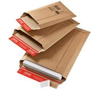 ColomPac Pochette d'expédition rigide Rigid Plus CP010.08 340×500×50 mm A3 Marron