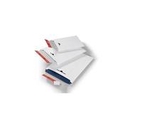 ColomPac Versandtasche mit Wiederverschluss, DIN B5+ aus weißer Vollpappe, Wiederverschluss zum Retournieren - 20 Stück (CP 012.02)