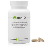 COLON-D ◉ 450 mg / 120 gélules ◉ Bactéries Lactiques, Psyllium, Raisin et Acérola ◉ Digestion