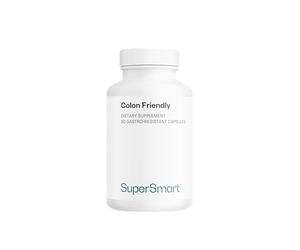 Colon Friendly - 4 Probiotiques Flore Intestinale - Syndrôme Intestin Irritable (SII) - Souche Probiotique Brevetée - Aide à Réduire les Douleurs et l’Inconfort Intestinal - Vegan - SuperSmart
