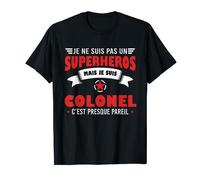 Colonel cadeau drôle humour armée militaire grade T-Shirt