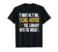 Colonel Moutarde dans la bibliothèque T-Shirt
