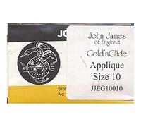 Colonial Aiguille Doré n Glide Applique à la Main Aiguilles, Taille 10, 10/Pkg