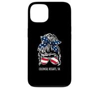 Colonial Heights VA Messy Hair Bun Ribbon Lunettes de Soleil Coque pour iPhone 13