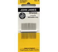 Colonial Needle JJ110-10 John James Aiguille Pointue 20 Points, Taille 10
