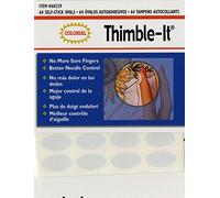 Colonial Needle Thimble-It Finger Pads - 6, métal, Beige, 1 Paquet