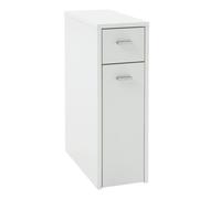 Colonne 2 Tiroirs Design "Fredon" 61cm Blanc