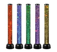 Colonne à bulles et poissons