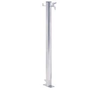 vidaXL Colonne d'eau de jardin 40 cm en acier inoxydable ronde