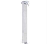 Colonne à eau de jardin 60 cm acier inoxydable carré