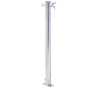 vidaXL Colonne d'eau de jardin 60 cm en acier inoxydable ronde