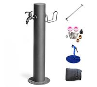 Colonne à Eau de Jardin avec Robinet, Colonne à Eau de Jardin Extérieure Antigel avec Support de Tuyau, Installation avec Arrivée d’Eau Latérale ou Inférieure(86 x 20.5cm/34 x 8in)