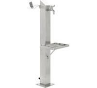 Colonne à Eau de Jardin Carrée Acier Inoxydable 95cm Arrosage de Jardin vidaXL