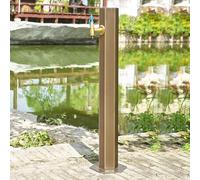 Colonne À Eau de Jardin, Fontaine a eau Résistant au Gel, Fontaine Exterieure de Jardin, Avec Tuyau de Pistolet Pulvérisateur et Support, Pour L'irrigation et Le Lavage du Jardin(Blue,86cm/34in)