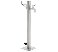 Colonne à Eau de Jardin Ronde Acier Inoxydable 65 cm Système d'Arrosage vidaXL