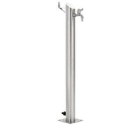 Colonne à Eau de Jardin Ronde Acier Inoxydable 95 cm Système d'Arrosage vidaXL