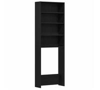 COLONNE - ARMOIRE SDB 1 PC - CLOUD - Cabinet pour lave-linge, Chêne noir 64x24x190cm t967159