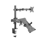 Colonne articulée double support pc portable + écran 13-32