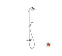 hansgrohe Croma - Système de douche Showerpipe 220 Air 1jet avec thermostatique mitigeur bain / douche chrome