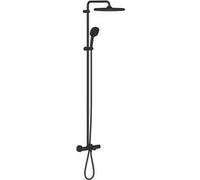 Grohe Vitalio Comfort kit baignoire-douche mural avec thermostat avec douche pluie noir 269842431