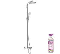 Colonne bain douche thermostatique HANSGROHE Crometta S 240 chromé + nettoyant Briochin