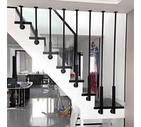 Colonne balustre en forme de L en fer forgé pour sécurité d'escalier et décoration dans les hôtels, villas, bureaux, lofts
