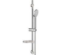 Colonne Barre de douche chromee entraxe reglable 70 cm douchette monojet flexible PVC Douche G