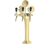 Colonne biere dorée 3 lignes, élégante, "top qualité" ! (prix du forfait)