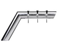 Colonne biere, en acier inoxydable satiné, avec trappe de visite en bas