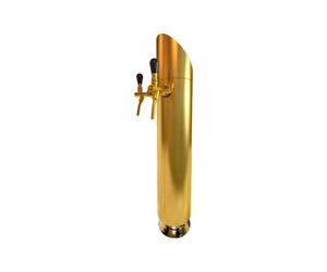 Colonne biere, modelo "Tower", con iluminación, TIN color oro 2 hilos - 114 mm Ø