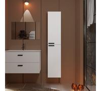 Colonne Blanche 30x30x150 cm - Bois MDF Blanc Brillant - BOX-IN