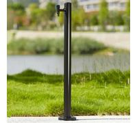 Colonne D’Eau Verticale Cylindrique Extérieure Au Sol, Support De Tuyau D’arrosage Autoportant en Acier Inoxydable avec Robinet, Fontaine D’Incendie pour Le Lavage, 95cm kit 2