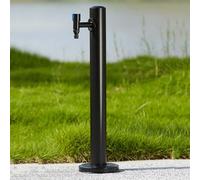 Colonne D’Eau Verticale Cylindrique Extérieure Au Sol, Support De Tuyau D’arrosage Autoportant en Acier Inoxydable avec Robinet, Fontaine D’Incendie pour Le Lavage, 60cm kit 3